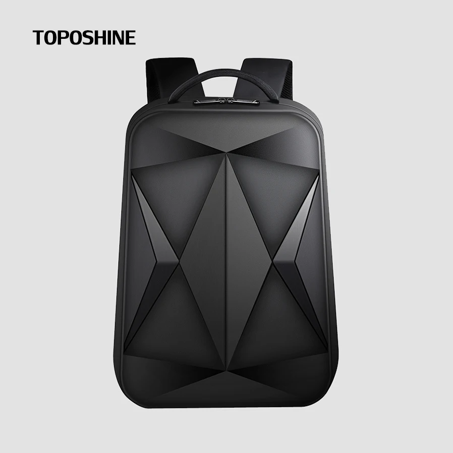 

Мужской водонепроницаемый рюкзак Toposhine из АБС-пластика, деловой дорожный ранец для ноутбука из ткани Оксфорд с геометрическим узором