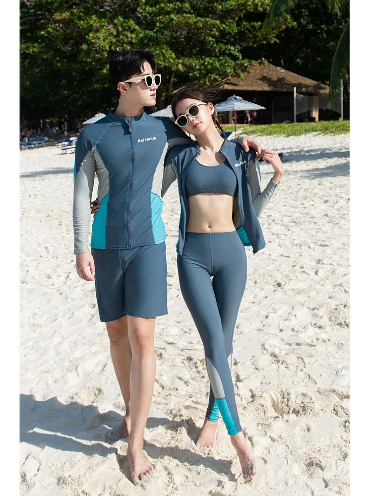 

Women's 5pcs Men's 3pcs Athletic Rash Guards, Water Sport Suits, Yoga Gym Fitness Exercise Clothes, Swim Surf Jogging Tracksuits