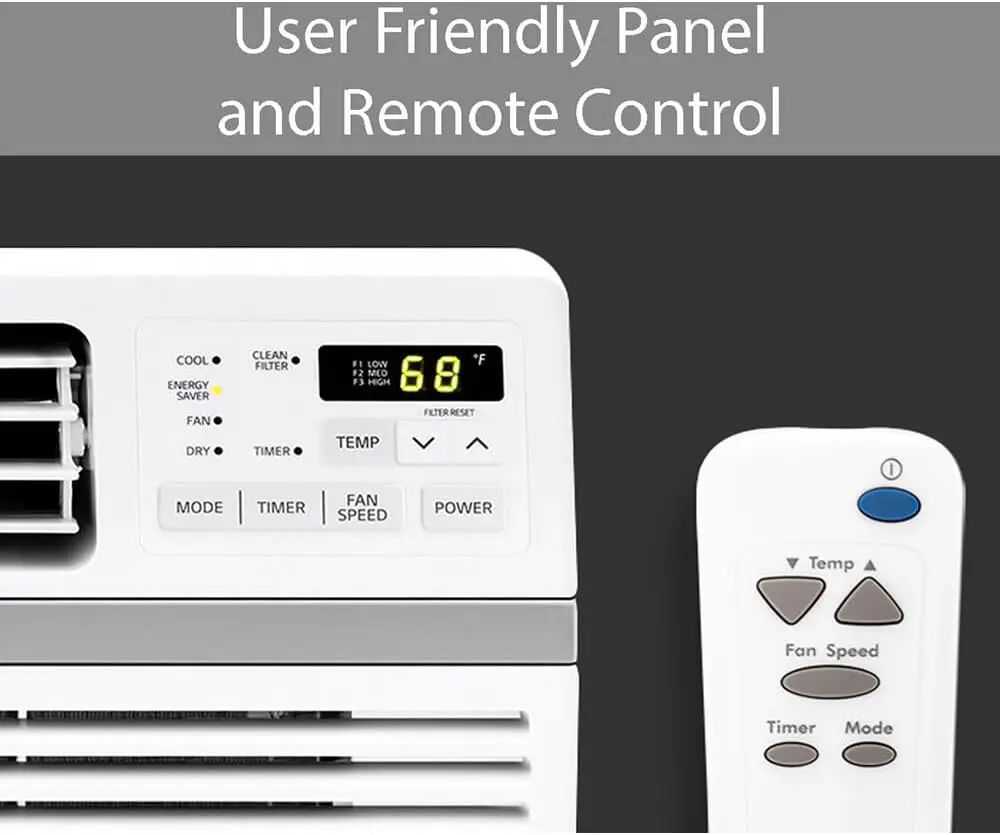 8,000 BTU Window Air Conditioner, 115V, Cools 340 Sq.Ft. for Bedroom, Living Room, Apartment, Quiet Operation 6