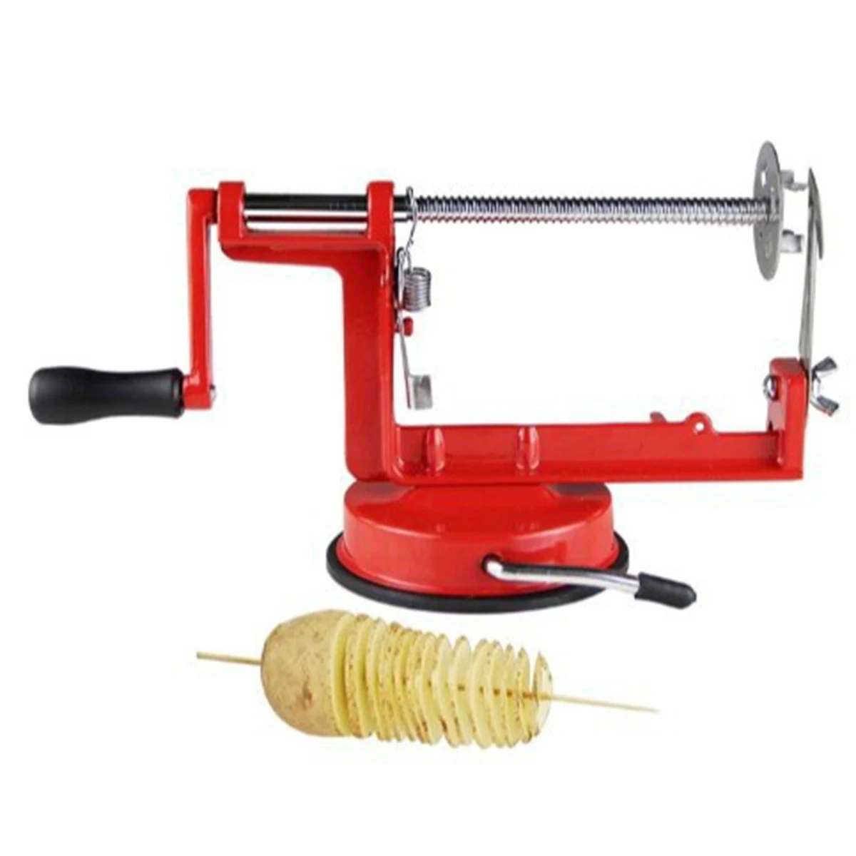 Manual Twisted Potato Apple Slicer Fruit Peeler Vegetable Spiralizer Stainless Steel Spiral French Fry Cutter Cooking Tools