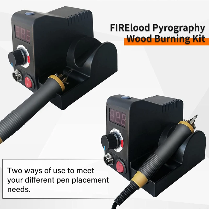 100W Multifunctional Digital Wood Burner Pyrography Pen Burning Machine  Gourd Crafts Tool Set With Welding Wire