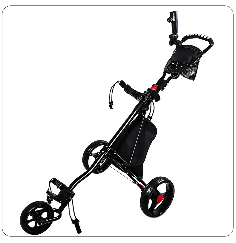 Electric Push Golf Trolley Golf Buggy Cart With Lithium Battery Lead Acid Battery 12V