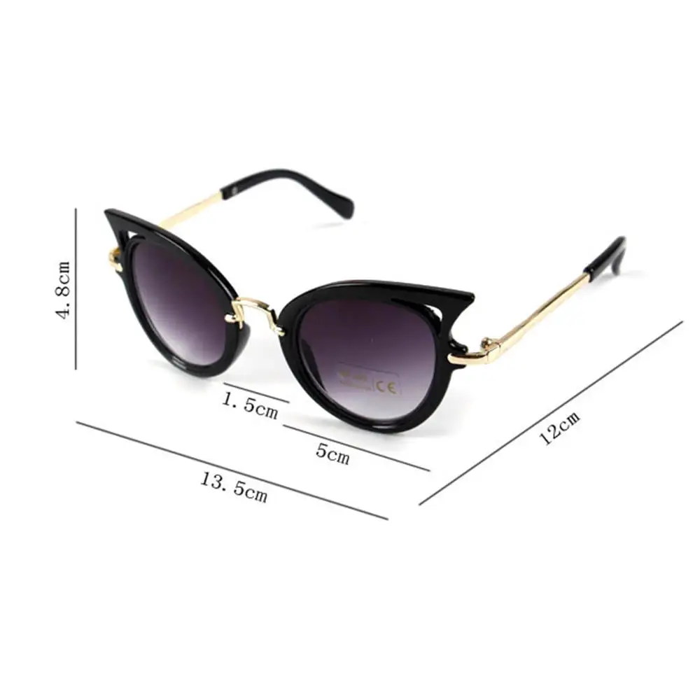 Children Sunglasses 1pc Kids Stylish Cat Eye Vintage Girls Cute Party Eyewear Shades UV400 For Gift