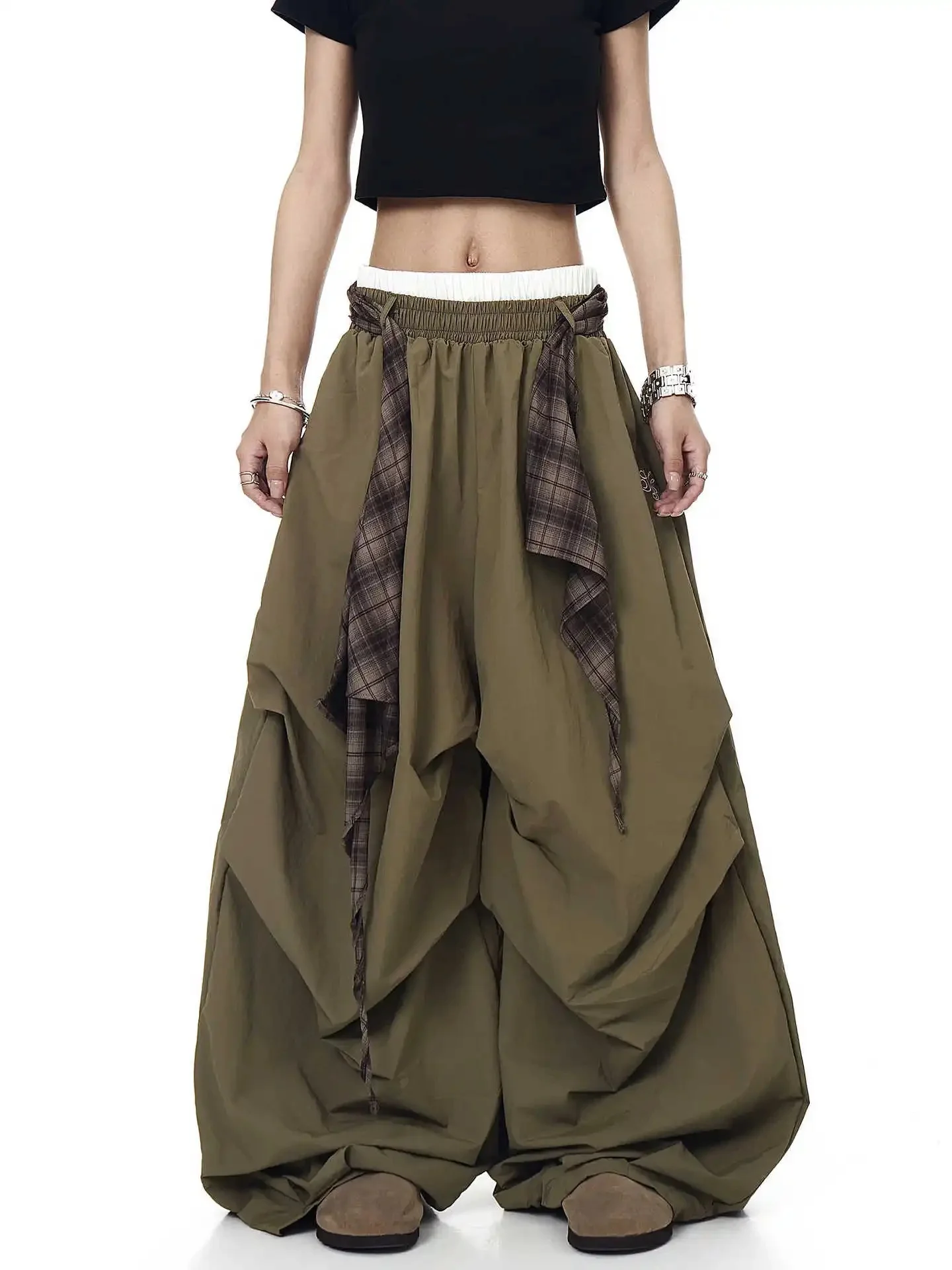 Green (with silk scarf)