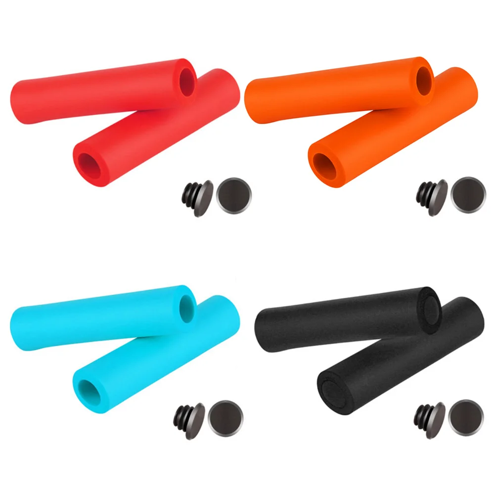 Mountain Bike Handlebar Grips Cover Anti-slip Shock Absorption Bicycle Handle Grips Cycling Accessories Bmx MTB Cuffs 1 Pair