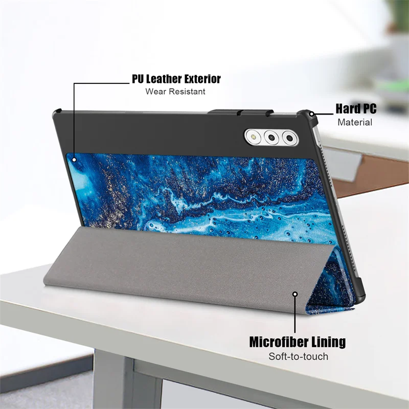 Premium Leather Painted Folding Hard Cover Case