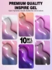 YOKEFELLOW Thermal Gel Nail Polish Set 10ml 6Pcs Color Changing Temperature Soak Off UV LED Gel Varnish for Manicure Art DIY 2