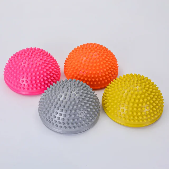 New PVC Pineapple Ball Half round Ball Massage Balance Training Ball Tactile Ball Fitness Ball Exercise And Entertainment Yoga B