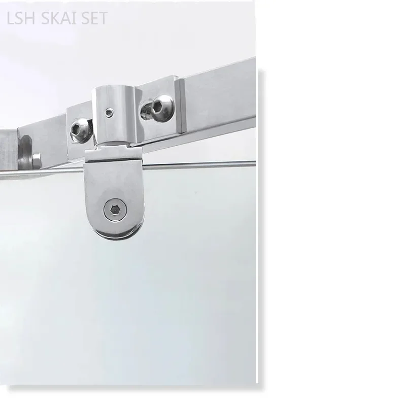 Bathroom Glass Door Clamp/hinge Rotating Door Shaft Thickened Zinc Alloy No Rust Hinges 1pc Shower Hardware Accessories