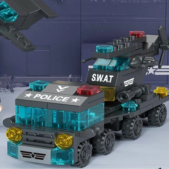 6in1 Police S.W.A.T. Building Set 4