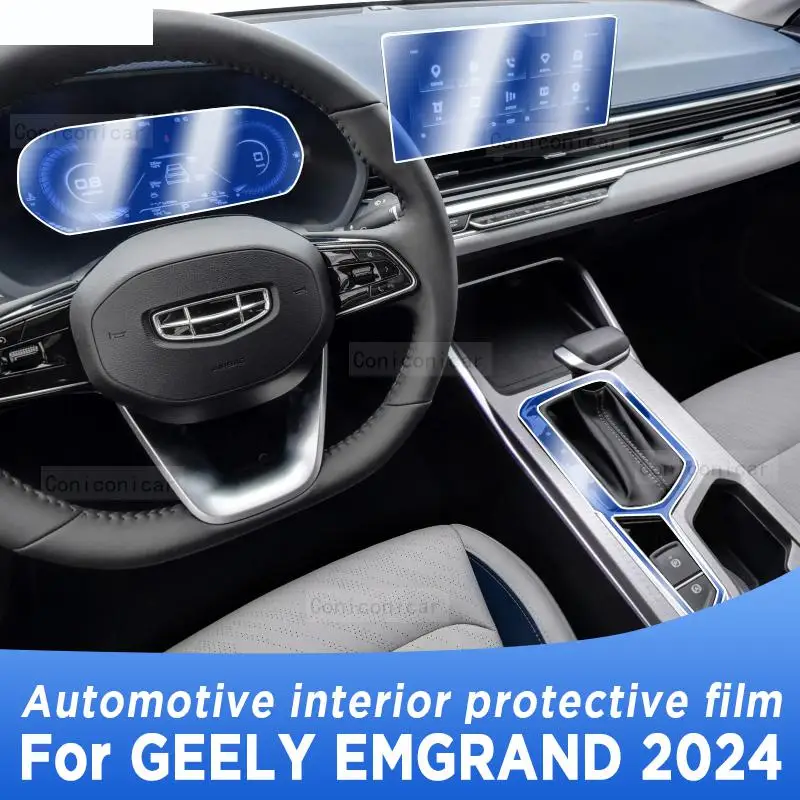 

For GEELY EMGRAND 2024 Gearbox Panel Navigation Screen Automotive Interior TPU Protective Film Cover Anti-Scratch Sticker