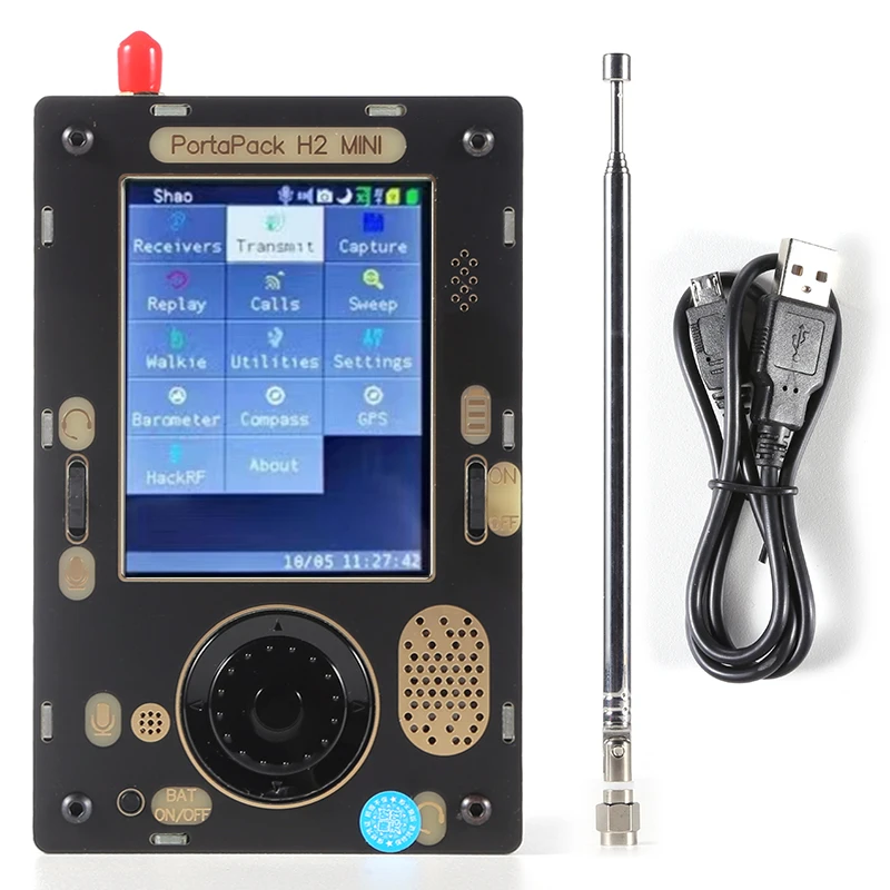 New PortaPack H2 Mini Mayhem 3.2 ġ ġ LCD HackRF One + ׳ + ̽ +  ŰƮ SDR, Ʈ   1MHz-6GHz