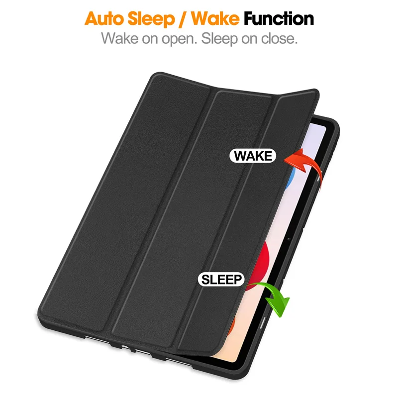 Premium PU Leather Folio Case with Pencil Holder