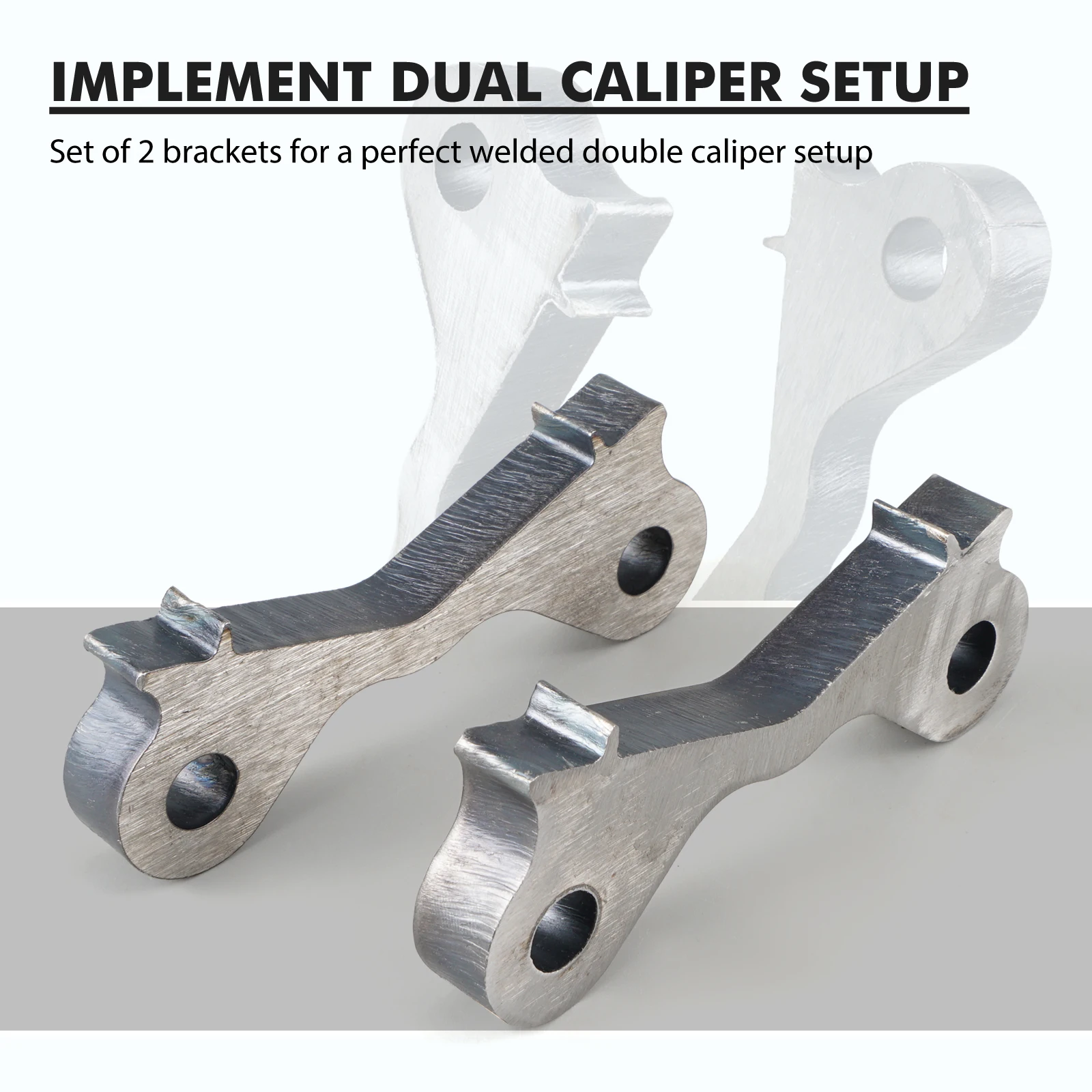 For BMW E36 E46 Rear Trailing Arms Weld-on Steel Drift Twin Dual Brake Calipers Adapters