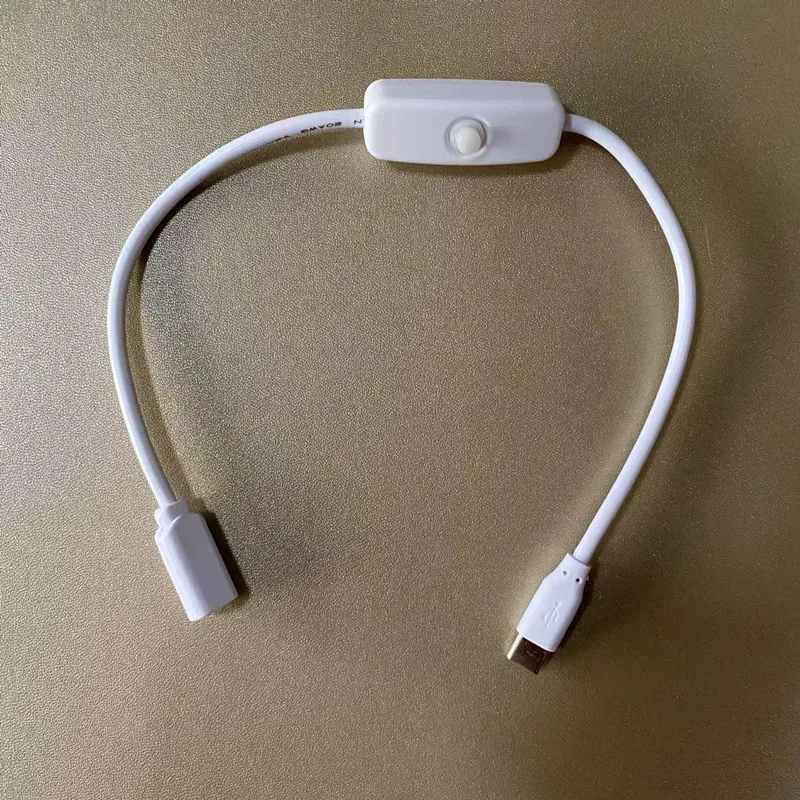 USB Type C Extension Cable with Switch Button