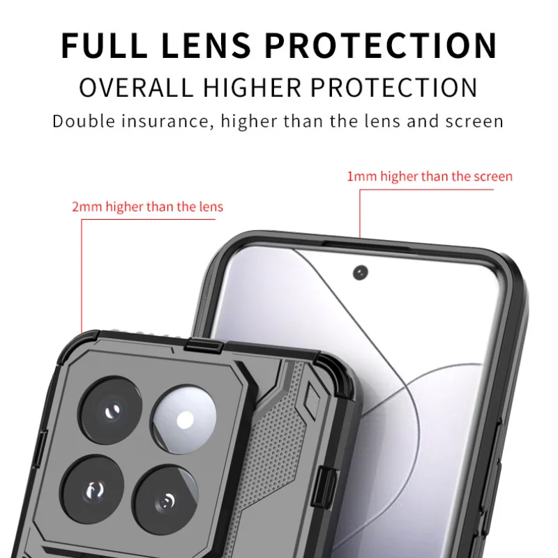 Shockproof Armor Magnetic Phone Case with Hard Holder