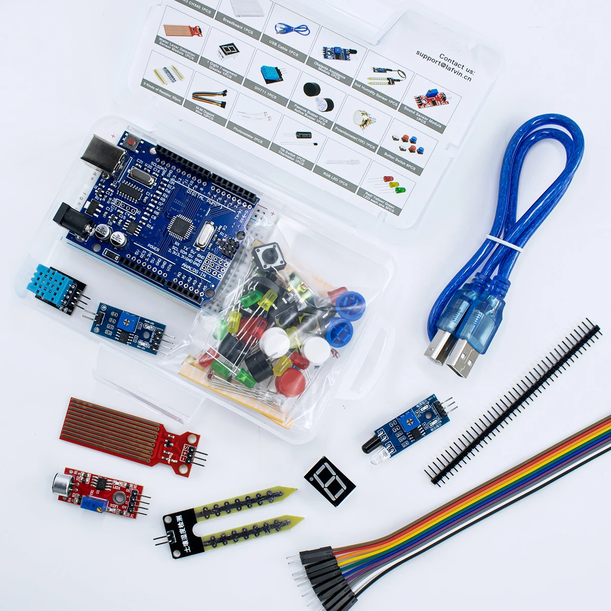 Basic Starter Kit For Arduino Uno Set R3 Diy Kit - R3 Board / Breadboard +  Retail Box - Integrated Circuits - AliExpress