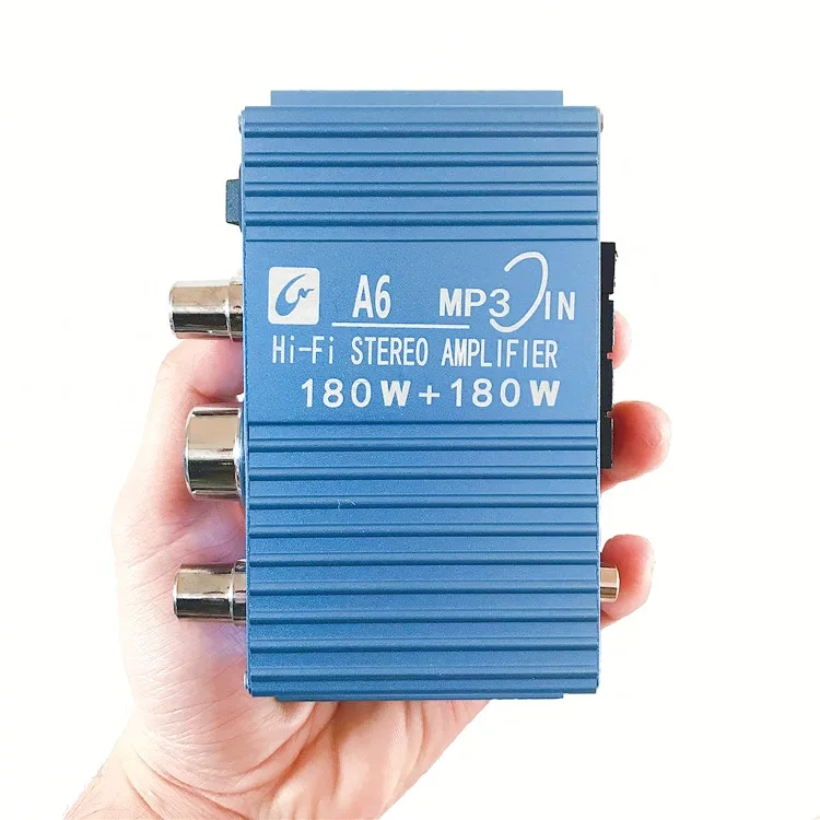 2.0 채널 자동차 컴퓨터 스피커, DIY 완제품 앰프, A6, DC12V