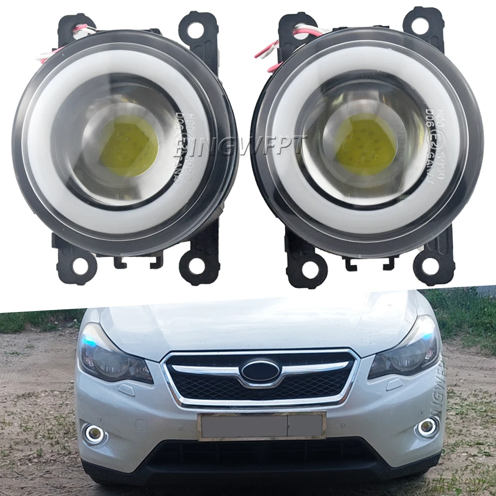 

LED Lens DRL Fog Driving Lamp For Subaru XV Crosstrek 2013-2015 For Subaru Forester 2013 2014 2015 2016 2017 Angel Eye Fog Light