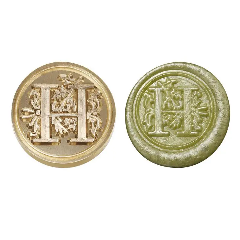 2 stuks retro alfabet initialen wax zegel stempel, vintage 26 letters messing wax zegel stempel met afneembaar houten handvat voor festival