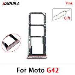 Enhanced SIM Card Holder Tray with Pin - Universal Replacement Adapter Socket (G42 Pink)