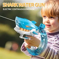 2024 Summer New Electric Water Gun for Adults & Kids Shark Automatic Squirt Guns Toys High Pressure Water Guns Outdoor Toys Gift 1