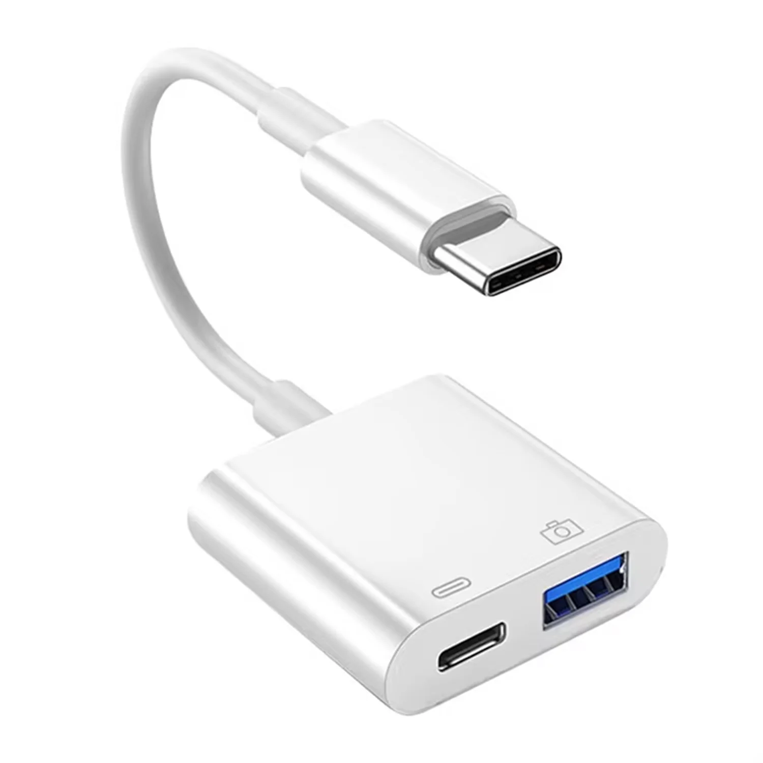 Versatile 2-in-1 Type-C Lightning OTG Adapter and USB 3.0 Converter