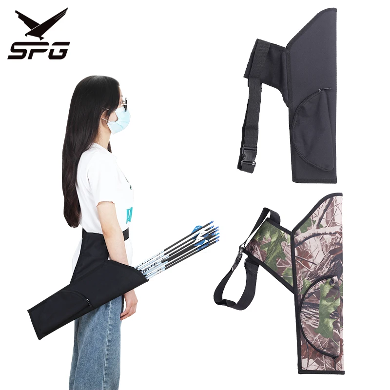 

Archery Arrow Bag Quiver Waist Hip Holder Adjustable Belt Hunting Compound Recurve Bow and Arrow Large Capacity Accessories