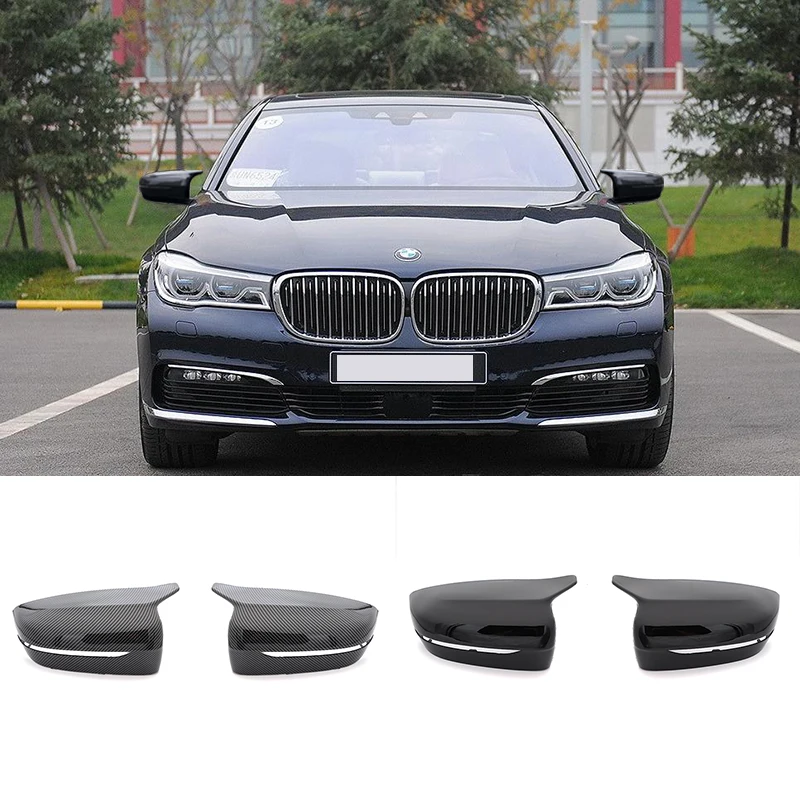 Rear View Side Wing Mirror Cap For BMW 4 5 7 8 Series G22 G38 G30 G31 G11 G12 Car Replacement Cover Carbon Fiber pattern | Автомобили и
