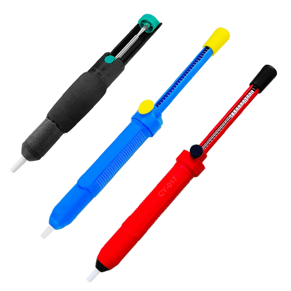 Plastic Desoldering Pump Suction Tin Vacuum Soldering Iron Desolder Gun Soldering Sucker Pen Removal Hand Welding Tools desoldering pump