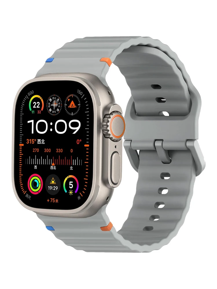 Silicone Strap for Apple watch 10 Band 46mm 42mm 49mm 45mm 44mm 40 41mm correa bracelet belt iWatch series SE Ultra