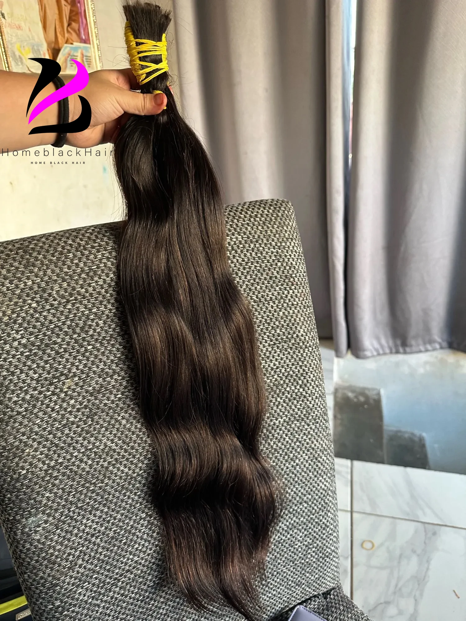 Virgin Deep Curly Bulk Hair 1