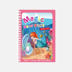 Magic Water Drawing Book: Reusable Montessori Coloring and Sensory Learning (Mermaid With pen)