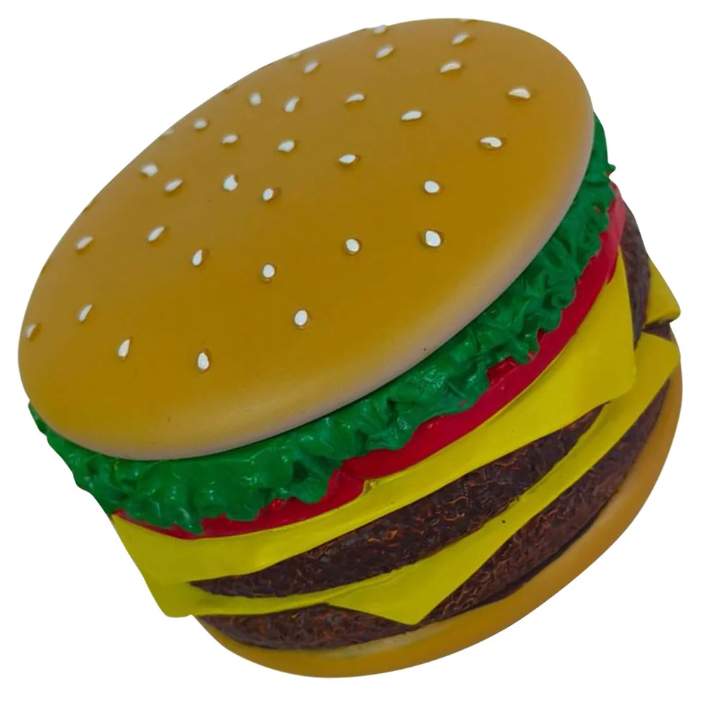 

Hamburger Shaped Jewelry Box Resin Desktop Jewelry Container Burger Shaped Jewelry Box