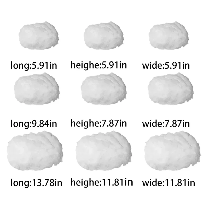 Artificial 3D Clouds Wedding Party White Fake Cloud Cotton Home