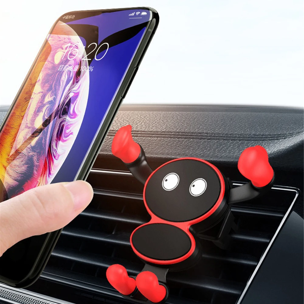 

New Cartoon-shaped Gravity Mobile Phone Bracket Car Air Outlet Bracket 360 ° Rotating Car Mobile Phone Bracket Portable Holder