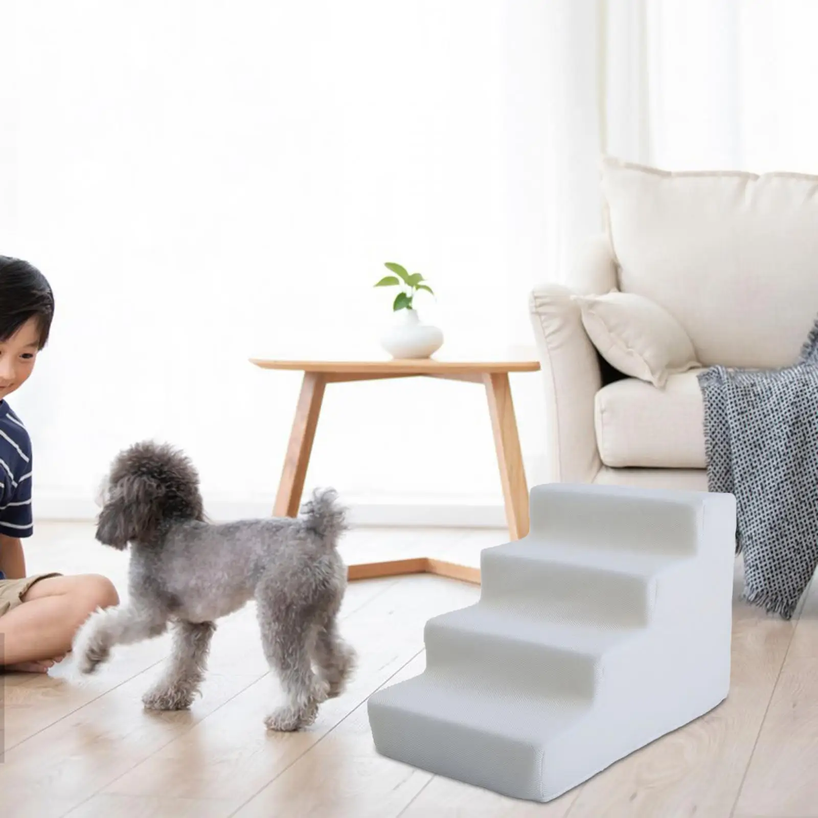 High Density Pet Steps Ladder Cat Ramp Balanced Pet Steps Dog for Sofa Small Dogs and Cats Couch High Beds Puppy Supplies pet ramp stairs