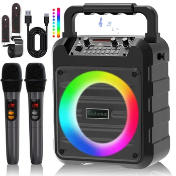 Karaoke Machine with 2 Wireless Karaoke Microphones 1