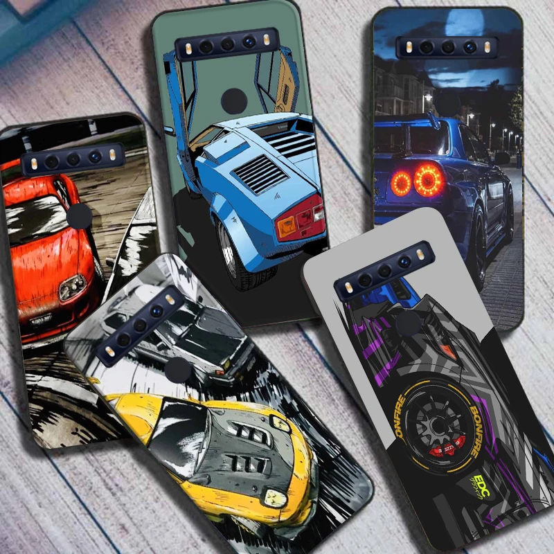 iphone se clear case JDM Sports Car For TCL 10 SE 2020 6.52 inch Case Cover Soft Phone Cases For  For TCL 10SE Fundas Bumpers Bags case for iphone se