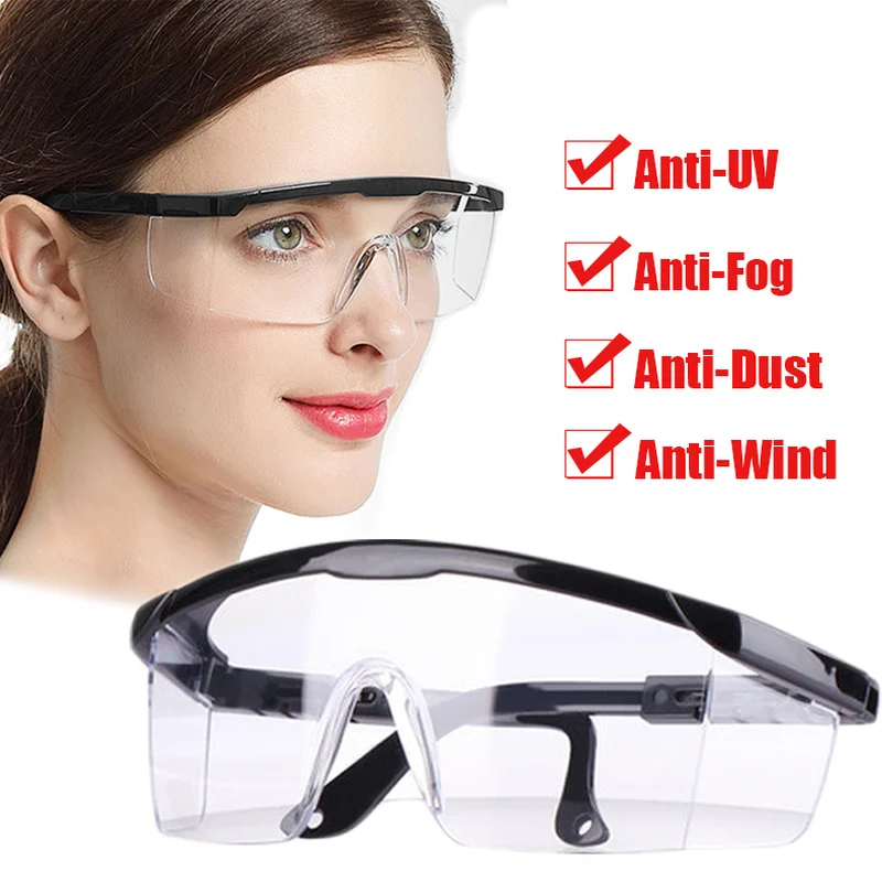 Windproof Eye Protective Lab Anti Fog Clear 
