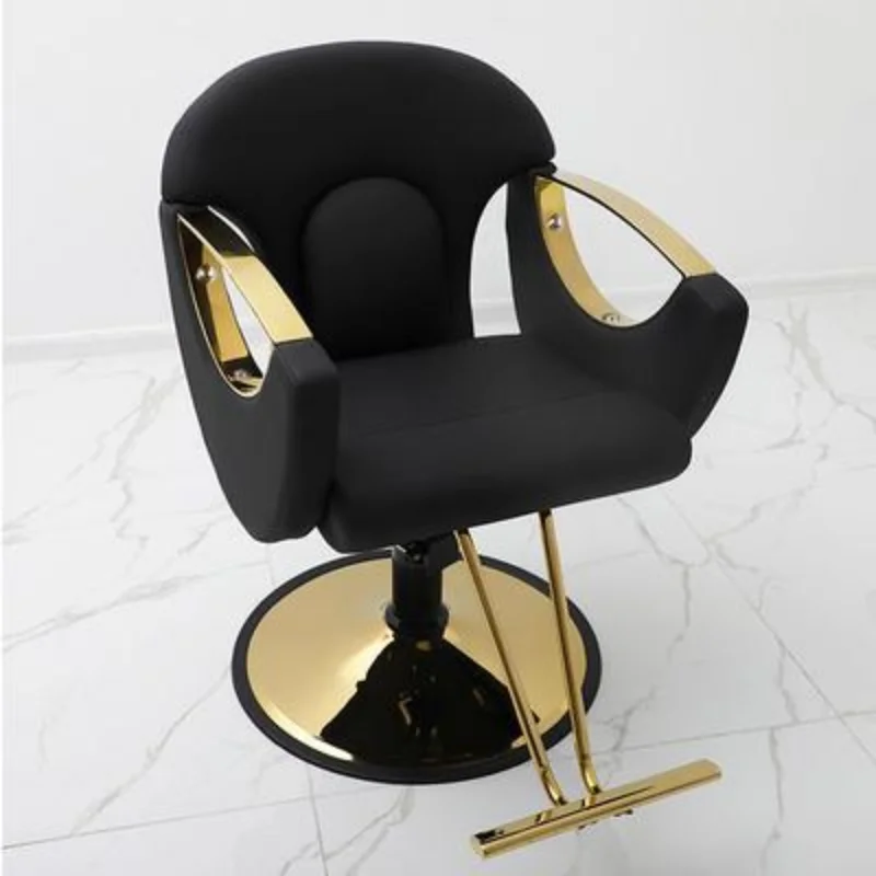 Salon Barber Chairs Simple Leather Art Hairdressing Chairs Nordic Salon Furniture Beauty Salon Chair Lift Swivel Chair