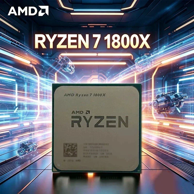 AMD Ryzen 7 1800X CPU R7 1800X 3.60GHz4.0GHz 95W 8코어 16스레드 AM4 TDP 95W CPU 프로세서 (패키지 없음)
