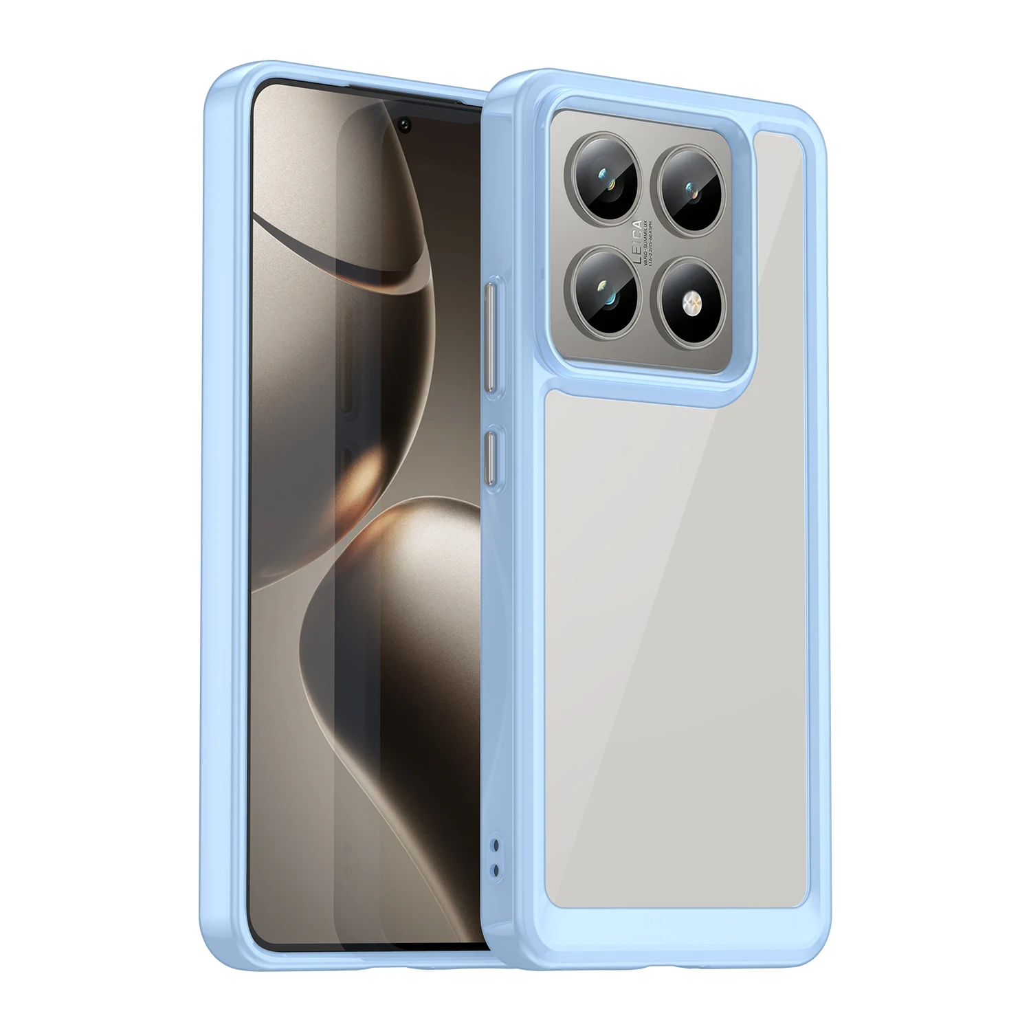 Hard Translucent Soft Frame Protective Phone Bumper Case Cover