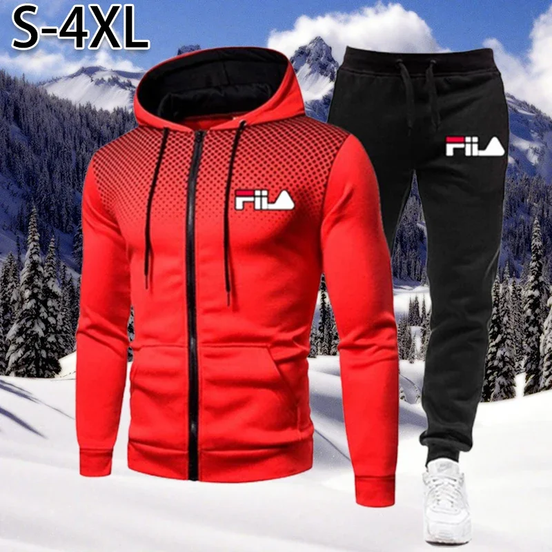 2025 Men's Sets Hoodies+Pants Autumn Sport Suits Casual Sweatshirts Tracksuit Sportswear Male Casual Sports Jacket Jogging Suit 2