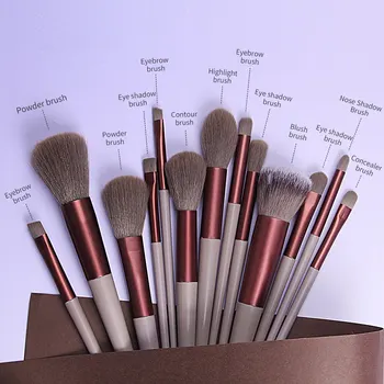 13 PCS Makeup Brushes Set Eye Shadow Foundation Women Cosmetic Brush Eyeshadow Blush Beauty Soft Make Up Tools 1