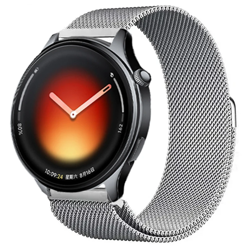 Sleek Stainless Steel Milanese Strap - 22/20mm Metal Band, Color 2