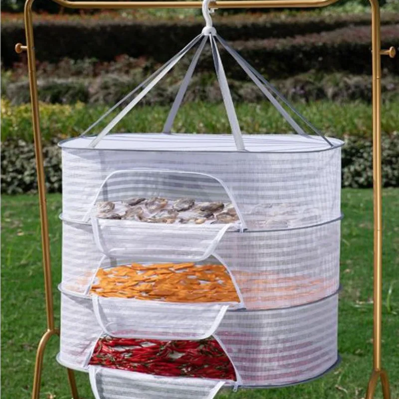 Three-layer drying net anti-mosquito drying fish net strong and durable dry goods net drying salted fish drying drying artifact 3