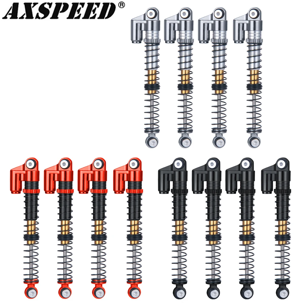 

Амортизатор AXSPEED 53 мм, алюминиевый амортизатор для 1/24 RC Crawler Car Axial SCX24 JLU Gladiator, модифицированные детали