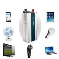 Onduleur solaire à onde sinusoïdale Pure 1200W SE, alimentation par batterie, convertisseur de panneau solaire 12V/24V/36V/48V/96V DC à 120V/220/230/240V AC 6