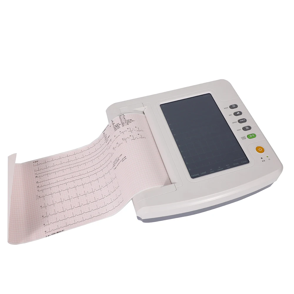 CONTEC ECG600G Touch Screen Digital Electrokardiograph 6 Channels 12 Leads EKG Monitor with Thermal Printer